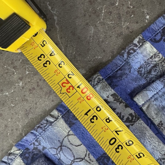 Robert Graham Blue Shirt Sz M Flip Cuff Playing Cards Gambling Checkerboard - Picture 8 of 8